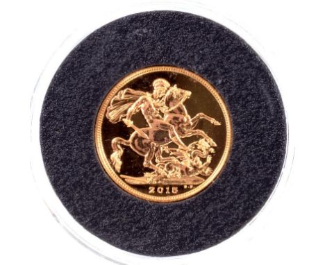 GOLD COIN.  SOVEREIGN 2015