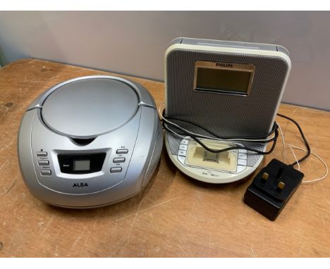 CD Radio and Philips Alarm Clock 