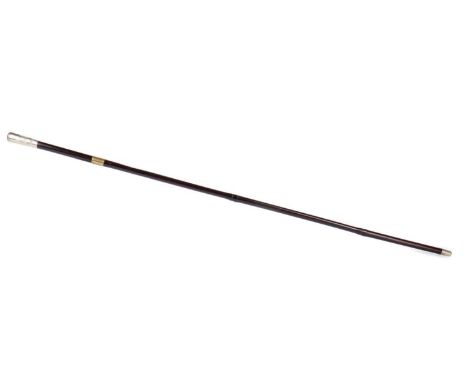 SAS OFFICER'S SWORDSTICK MID-20TH CENTURY the pommel embossed with SAS winged symbol, bamboo shaft, tapered square section bl