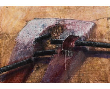 Maria Mosero.T.Mischtechnik auf Papier; gerahmt47,5 x 67,5 cm (Passep.-Ausschn.)Signiert rechts unten: M. MoserPrivatbesitz, 