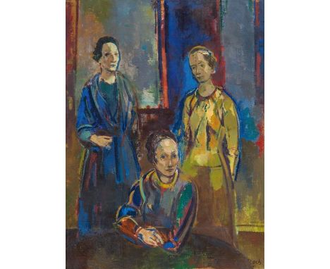 Josef FlochComposition II1951Öl auf Leinwand134,5 x 99 cmSigniert rechts unten: Floch1977 vom Künstler erworben (über die For