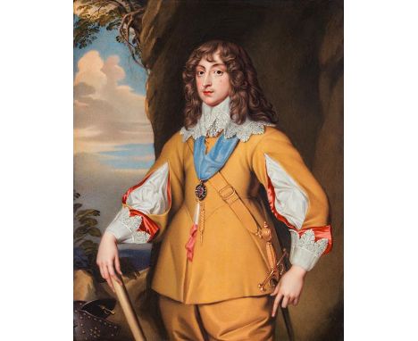 Henry Pierce BoneBildnis Karl Ludwig I., Kurfürst von der Pfalz (1617-1680)1837Emaille-Malerei auf Metall21 x 16,8 cmRückseit