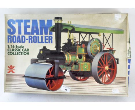 A 1:16 scale Bandai Steam Road-Roller, from the 'Classic Car' collection, partially constructed, in the original box Conditio