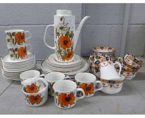 An Alfred Meakin coffee service and a tea set XXXXX PLEASE NOTE WE CANNOT PACK AND POST THIS LOT XXXXX 