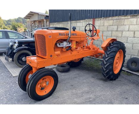 An Allis Chalmers model W.C. petrol/T.V.O. engined Row-Crop Farm Tractor Serial No. WC 127547 indicating a war-time build dat