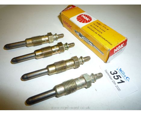 4 of NGK Y902R Diesel engine glow-plugs.