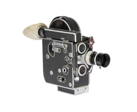 A Bolex H16 Reflex 16mm Cine Camera, black/chrome, serial no. 231276, with Kern Macro-Switar f/1.1 26mm lens, black/chrome, s