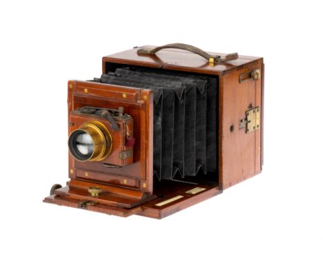 A W. Watsons &amp; Sons Alpha Half Plate Hand &amp; Stand Camera, 1898, with Taylor Hobson Cooke Series III f/6.5 7.7" brass 