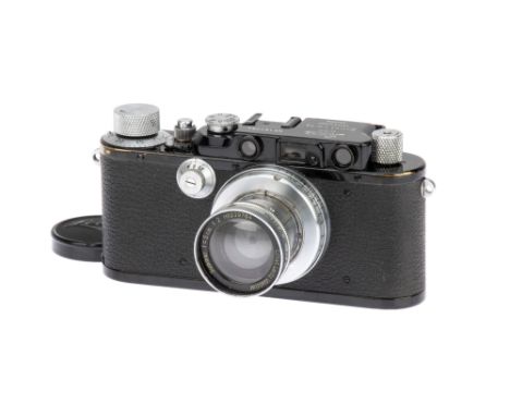 A Leica IIIa Rangefinder Camera, 1935, black, serial no. 167784, with Leitz Summar f/2 50mm lens, 1935, chrome, serial no. 23