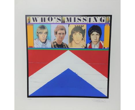 The Who - 'Who's Missing' limited edition silk screen print by Richard Evans, no. 175/250, 26.5" x 25.5"
