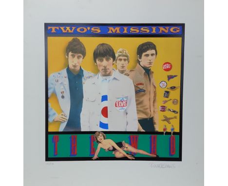The Who - 'Two's Missing' limited edition silk screen print by Richard Evans, no. 145/250, 26.5" x 25.5"
