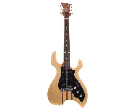 Early 1980s J.K. Lado &amp; Co R-1 electric guitar, made in Canada, ser. no. 0xx3; Finish: natural maple, minor dings; Fretbo