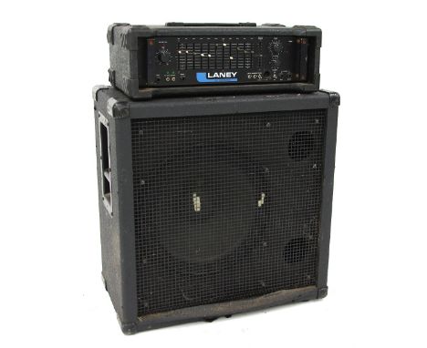 Pete Overend Watts (Moot the Hoople) - Laney DP150 bass guitar amplifier head with speaker cabinet *Ex lot 605, The Pete Over