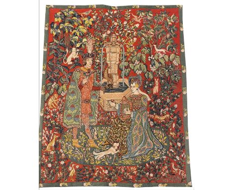 MEDIEVAL DESIGN TAPESTRY, 116cm x 93cm. 