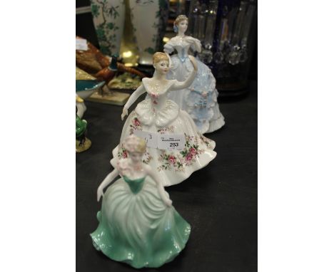 Royal Worcester Figurine &amp; 2 others
