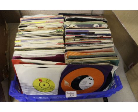 Quantity of vinyl single records including Rolling Stones Faraway Eyes,Yazoo Situation, etc