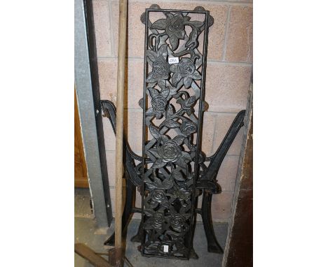 Cast Iron Bench Ends &amp; Back