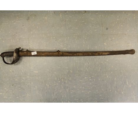 Victorian Officers Dress Sword with Leather Scabbard