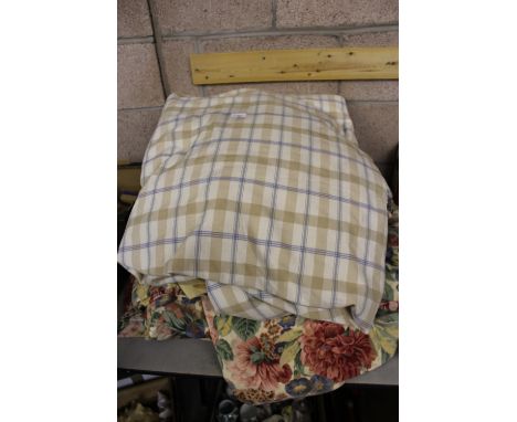 Large Pair of Floral Curtains &amp; Others