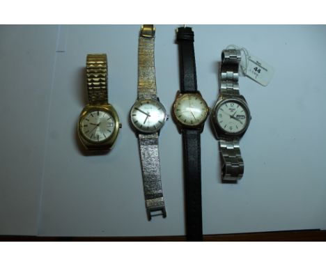 4 Wristwatches including Seiko, Rotary, Accurist