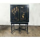 Antique Oriental Design Cabinet