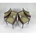 Set of 4 Mid-Century Walnut Dining Chairs