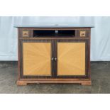 David Linley Satinwood & Macassar Ebony Sideboard Made for Claridge's