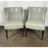 A Pair of Whistler Leather Dining Chairs Commissioned by Robert Angell