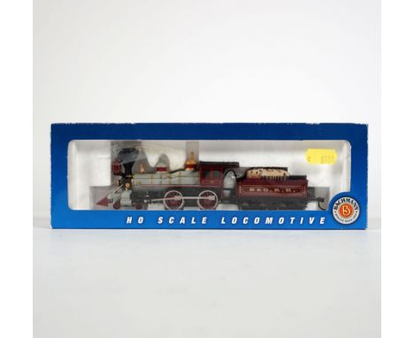 DAMPFLOKOMOTIVE,Hersteller Bachmann/Philadelphia, Nr. 51112, American 4-4-0 u. Tender - Bu.O, Spur H0, orig. Karton, bespielt