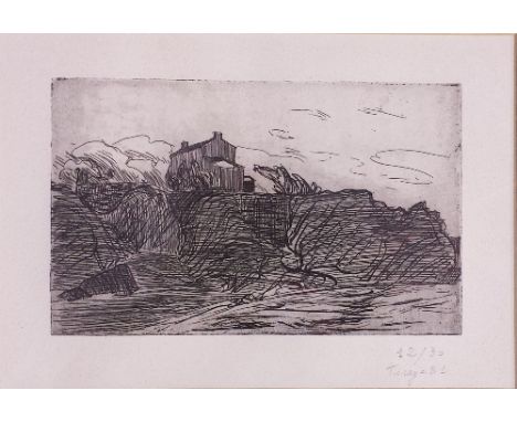RODERIC O'CONNOR, LIMITED EDITION PRINT, 12 OF 30, TIRAGE '81. FRAMED, THE SOLOMON GALLERY. 8ins X 11ins.