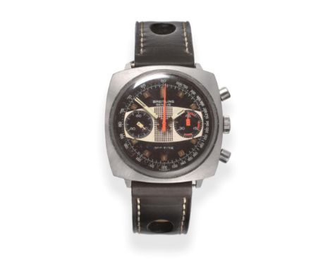 A Stainless Steel Chronograph Wristwatch, signed Breitling, model: Top Time ''Racing'', ref: 2211, circa 1970, lever movement