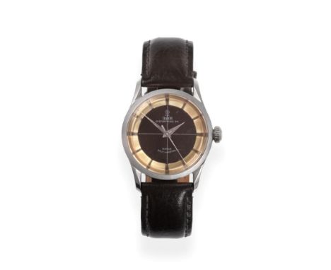 A Stainless Steel Automatic Centre Seconds Wristwatch, signed Tudor, model: Oyster Prince 34, ref: 7950, 1956, lever movement
