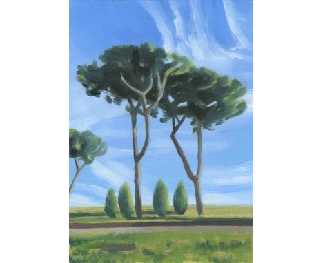 Nina Baxter Tuscan Light (I), 2024 Oil on paper Signed on Verso 10 x 15cm (3¾ x 5¾ in.)
About Born in London (1992), Nina Bax