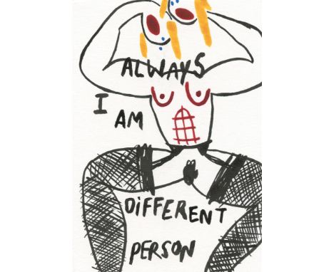 
	
		Maja Djordjevic
		I am always different person, 2025
		Ink and watercolour on paper
		Signed on Verso
		10 x 15cm (3&#19