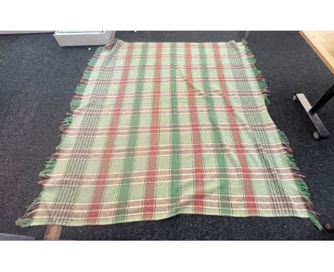 Vintage welsh blanket measures approximately 77 inches square 77 inches square