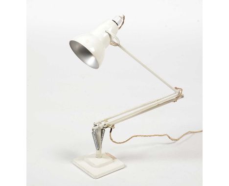 A mid 20th Century white anglepoise lamp.