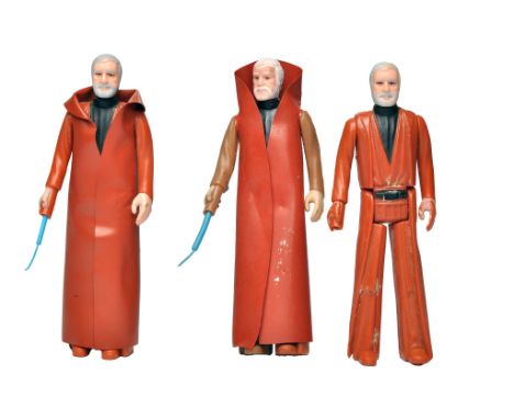 Star Wars Vintage Action Figures comprising 3 x issues of the Ben (Obi-Wan) Kenobi figure (two complete with original accesso