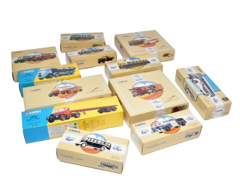 A group of Corgi Classics Diecast Model Commercial Vehicles / Bus Transport issues. As shown. All excellent in boxes. 