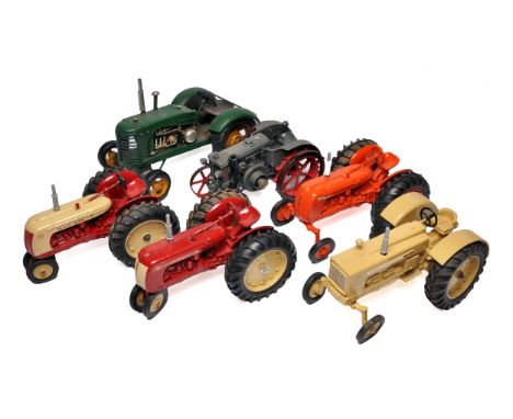 A group of loose 1/16 model tractor issues including Ertl, Universal Hobbies and others. Makers including Allis Chalmers, Co-