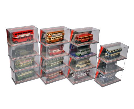 A group of 15 x Corgi 1/76 diecast model bus and transport issues. Excellent in boxes.