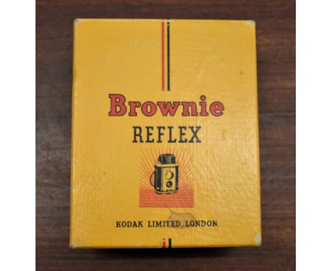 Vintage Rare Collectible Brownie Reflex, Made In England, Kodak Ltd. Camera in original box