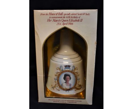 Bell's Scotch Whiskey - specially selected to commemorate the 60th birthday of Her Majesty Queen Elizabeth II - 21 April 1986