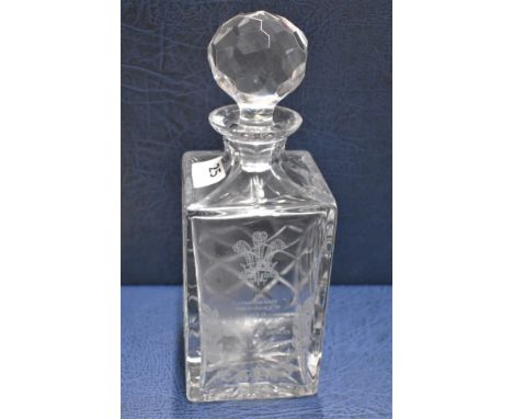 Wedding Of&nbsp;Prince Of Wales&nbsp;&amp;&nbsp;Lady Diana 1981&nbsp;Crystal Spirit Decanter, 'To Commemorate The Marriage of