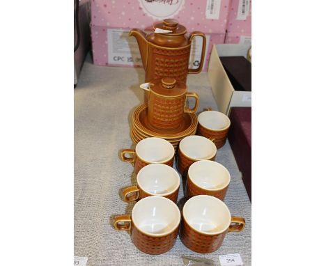 A vintage Hornsea ware coffee service 