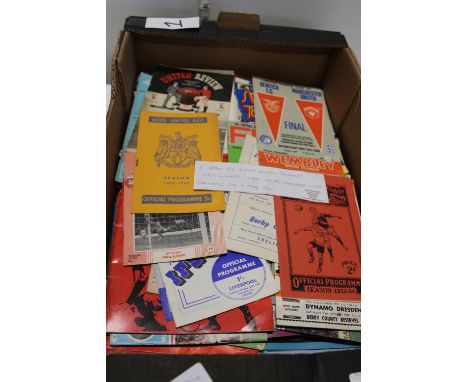 A job lot of vintage football programmes from the 1950's onwards. Including Leeds United, Manchester United &amp; City &amp; 