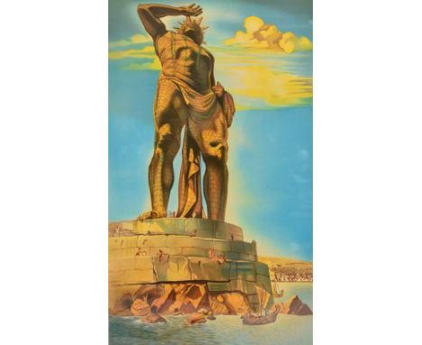 SALVADOR DALI (1904-1989); artist's proof coloured lithograph "The Colossus of Rhodes", signed lower right, inscribed "AP 3/7