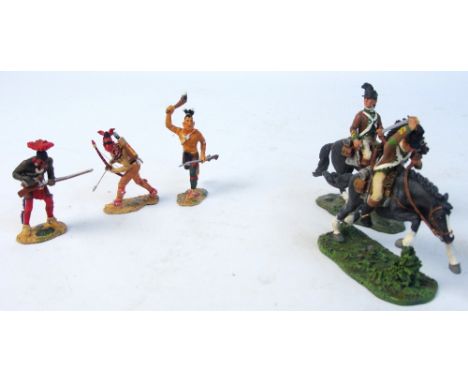 Boxed Britain's diecast scale models, The American Revolution, comprising 17283 "Spirit of '76", 17542 "Iroquois Warriors" (x