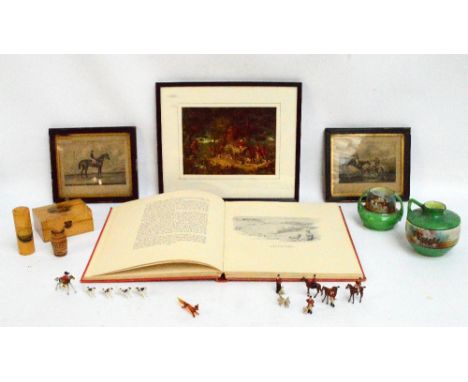 E.T. MACDERMOT; "The Devon & Somerset Staghounds 1907-1936", illustrated by Lionel Edwards, a pair of 19th century sporting r