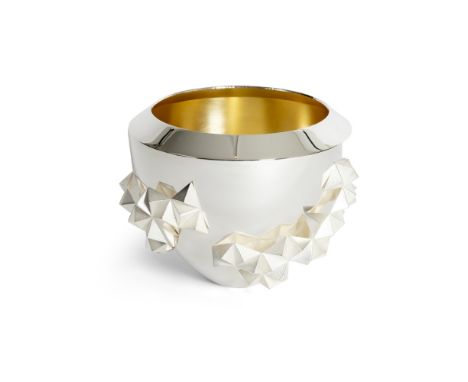 KYOSUN JUNG (KOREAN, B.1984)SILVER TRILLION BOWL, LONDON 2015 silver and gilt12.3cm high, 15.5in across (4.8in high, 6.1in ac