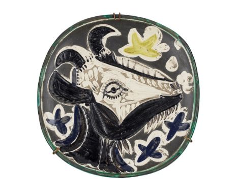 [§] PABLO PICASSO (SPANISH, 1881-1973) FOR MADOURA POTTERYTÊTE DE CHÈVRE DE PROFIL (GOATS HEAD IN PROFILE), 1952 (A.R.151) st